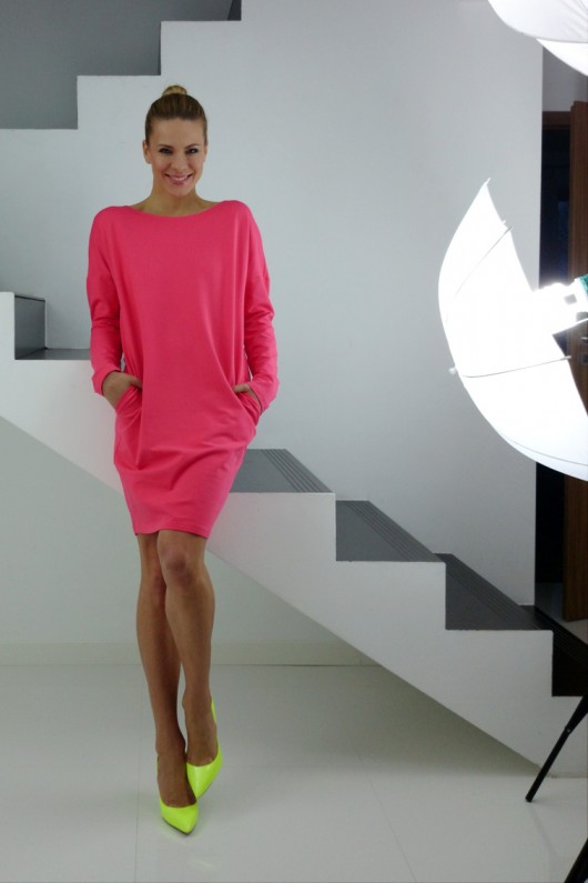 DRESICA melon jersey dress YES TO DRESS