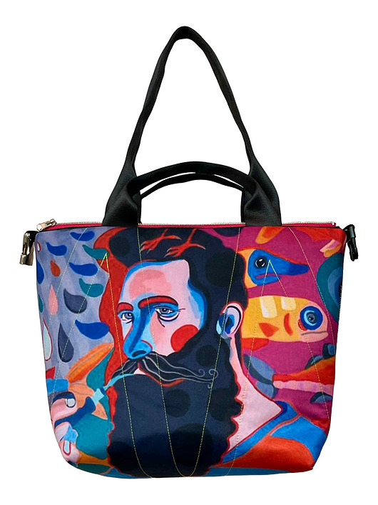 torebki do ręki Art MIMA bag SHORT & Marcina Painty print
