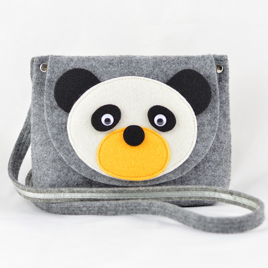 Torebka Dziecięca - Panda na Szarym Green Sheep