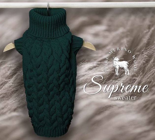 ubranka dla zwierząt Wooldog Supreme Królewski Szmaragd