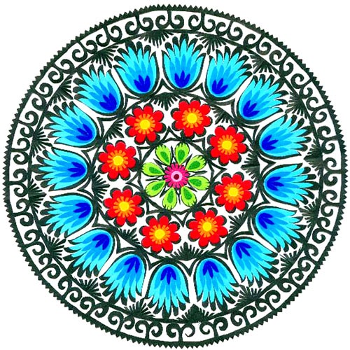 WYCINANKA Danuty floral 7 na ludowo