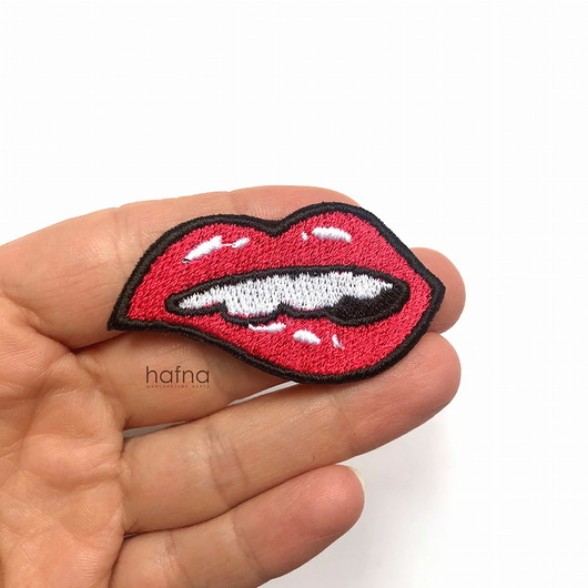 naszywki na ubrania Naszywka na ubrania zmysłowe usta