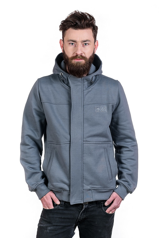 bluzy męskie SLOGAN Impuls bluza męska grey