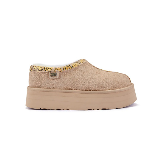 półbuty damskie Outback Platform Shoes Nordske Trim ALMOND