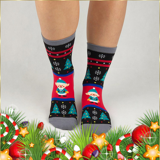 Świąteczne skarpetki z elfem CandySox