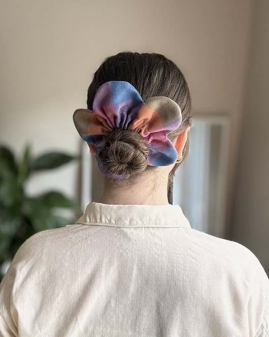 gumki do włosów Flower Scrunchie Purple