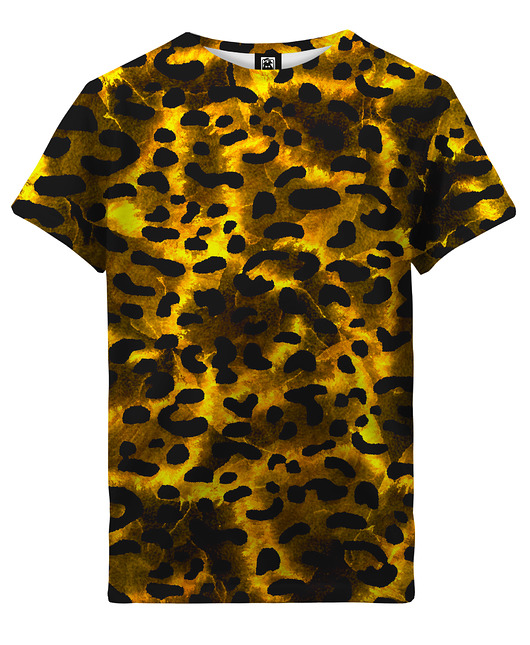 t-shirty dla dziewczynki T-shirt Girl DR.CROW Gold Leopard