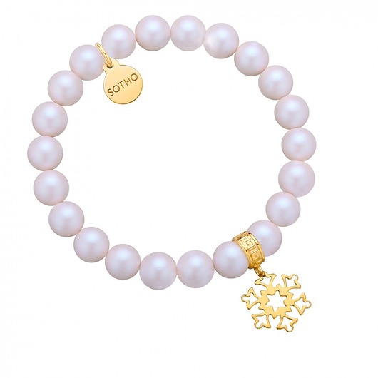 Perłowa bransoletka z pereł kryształ SWAROVSKI® CRYSTAL SOTHO