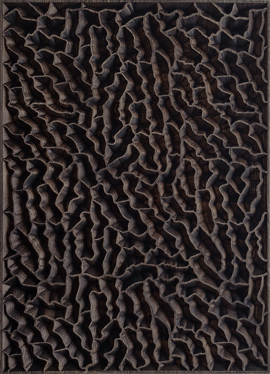 kafle i panele Panel ścienny 3D z drewna dębowego 70x50cm