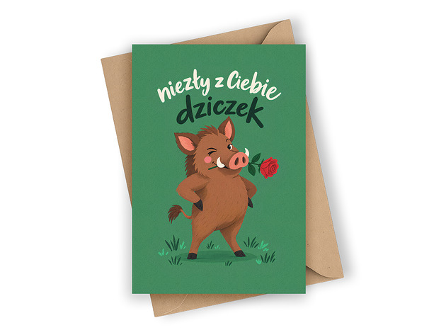 kartki okolicznościowe - wydruki Kartka dla chłopaka - Niezły z Ciebie DZICZEK!