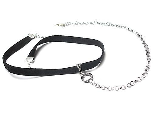 Choker - /smycz/ black   KiKa pracownia