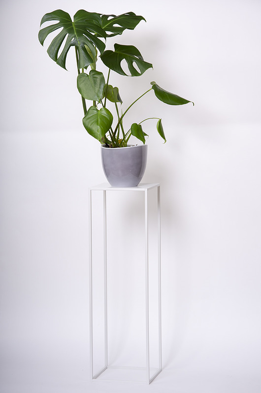 Kwietnik RODOS 85 cm,BIAŁY Wzorek Systems