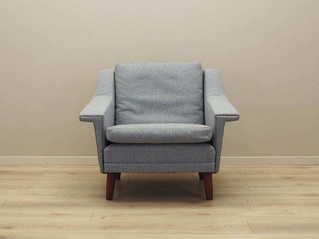 fotele Fotel szary, duński design, lata 60, produkcja: Dania