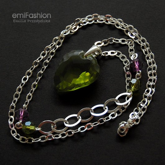 kryształ Swarovski Rock Olivine i Amethyst - NOWOŚĆ MAREMI Jewelry