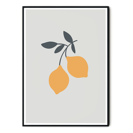 Plakat dla dzieci montessori Cytryny myscandi