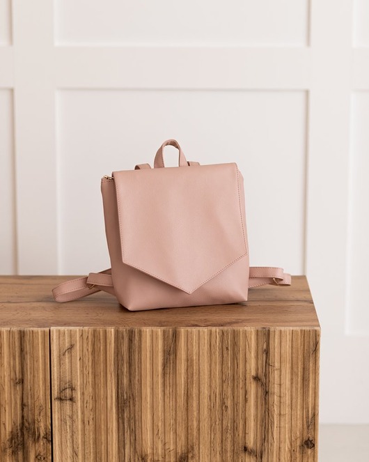 plecaki LOTUS Blush Vegan-Leather Mini Backpack