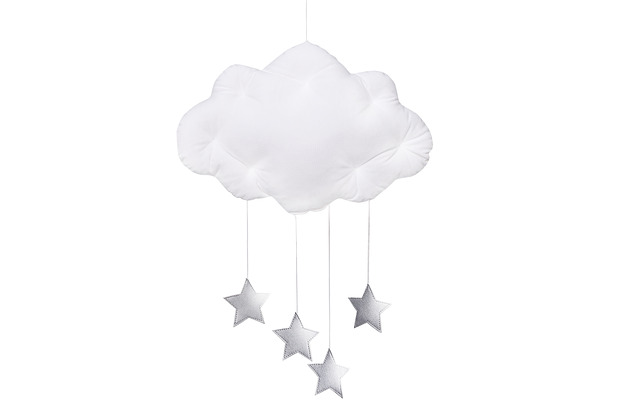 karuzele i girlandy do łóżeczka BIAŁY mobil chmurka Velvet