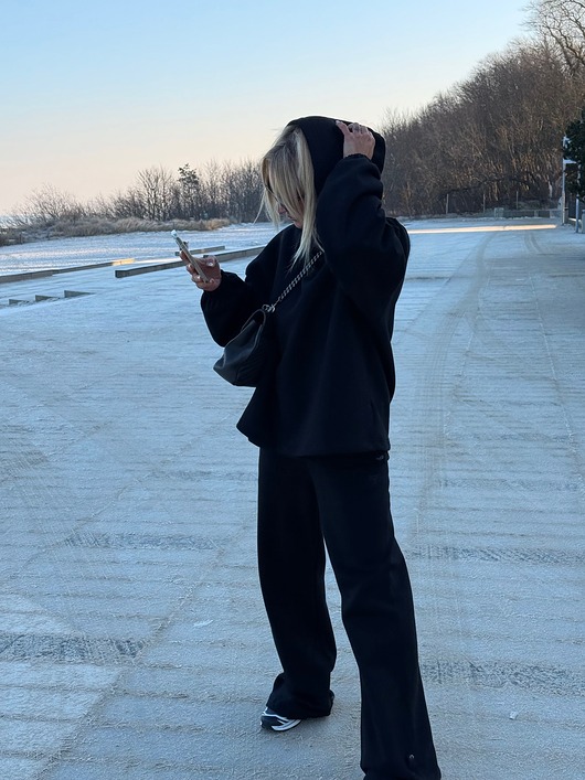 spodnie dresowe damskie Spodnie BELL black