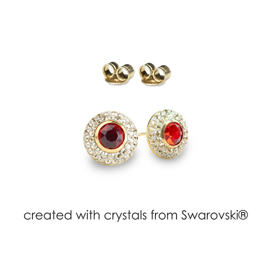 Srebrne kolczyki z kryształami marki Swarovski Alessandra unique