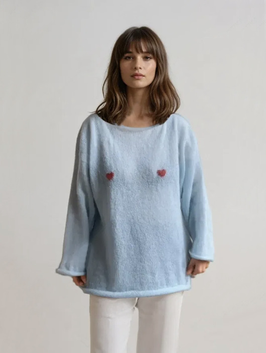 swetry damskie  Sweetheart sweter blue