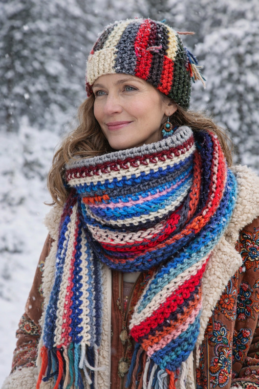 szale damskie Wełniany szal