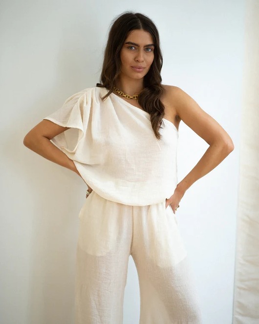 topy damskie TOP ATHEN ecru