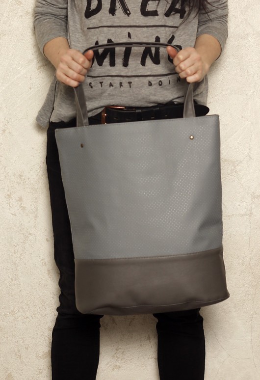 Shopper bag xl szara hairoo