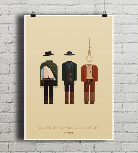 Dobry, Zły i Brzydki - plakat minimalmill