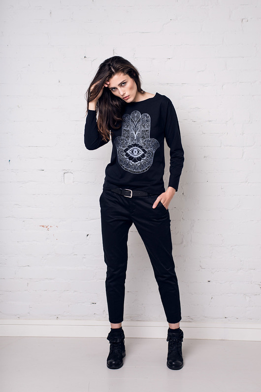 HAMSA HAND Bluzka Oversize GAU great as You