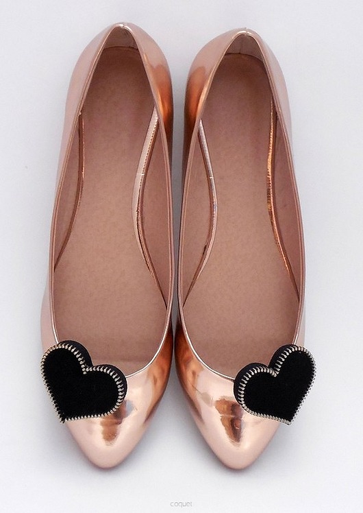 klipsy do butów Klipsy do butów Coquet - I love U / Black