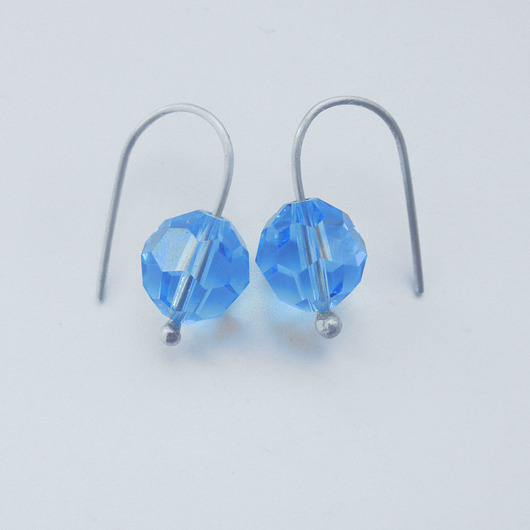 kolczyki z kamieniami Kolczyki OKRĄG