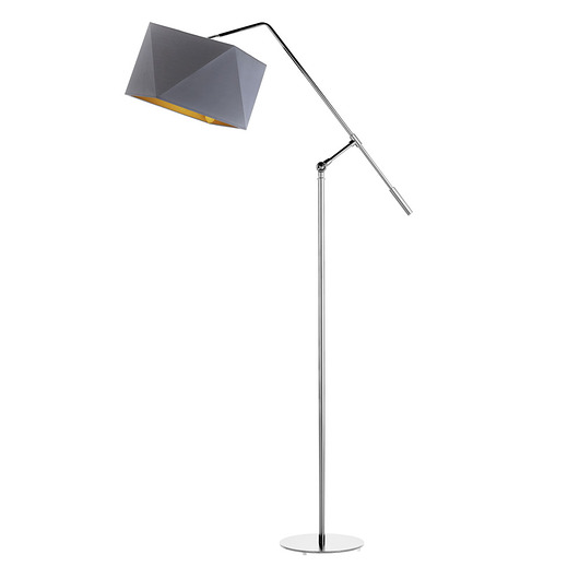 lampy podłogowe Regulowana lampa stojąca do czytania w salonie COLMA GOLD