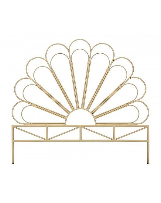 łóżka Wezgłowie Zagłówek do Łóżka Rattanowy Laurin Boho 160 cm