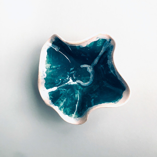 Miska szmaragdowy róż nobo ceramics