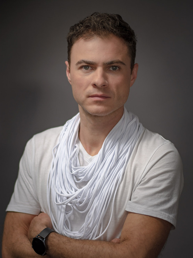 moda - inne Naszyjnik dzianinowy - biały (unisex)