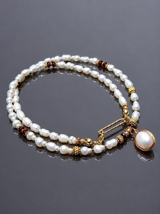 chokery Pearls /white/ perły naturalne vol. 12 /25.10.26/ - choker