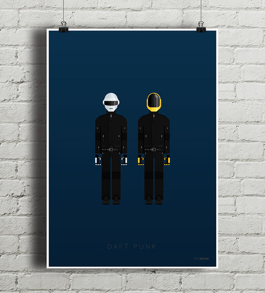 Daft Punk - plakat minimalmill