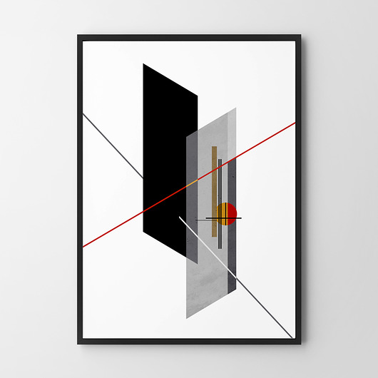 plakaty Plakat Geometria Bauhaus v2