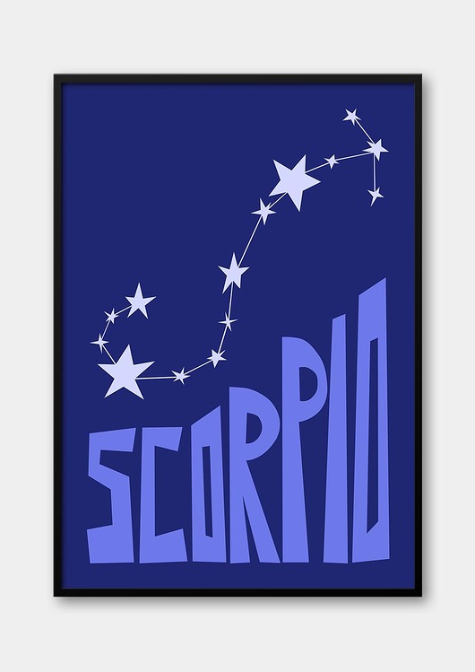 plakaty Plakat SKORPION - SCORPIO Znaki Zodiaku Gwiazdozbiór