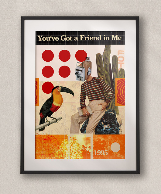 plakaty Plakat You've Got a Friend in Me - Kolaż Fine Art