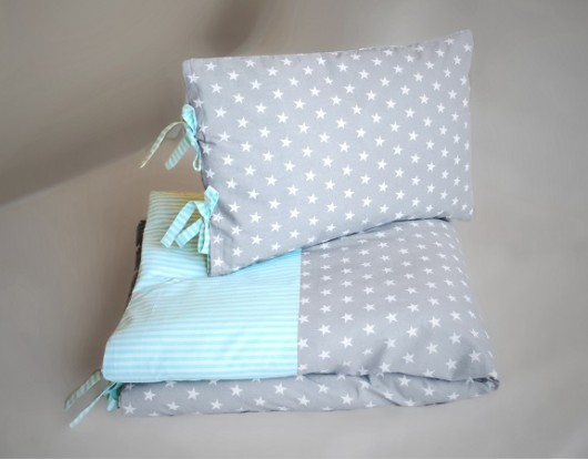 poduszki do pokoju dziecka Star Dreams -mint&grey