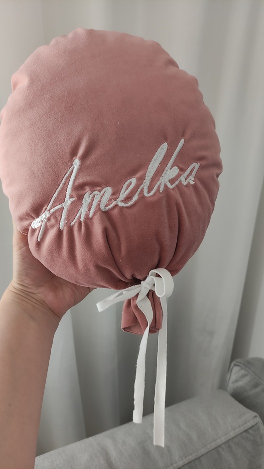 poduszki do pokoju dziecka Poduszka personalizowana - balon (kolory)