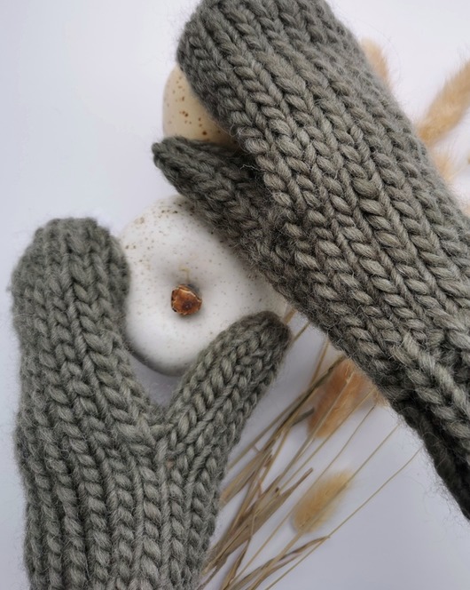 rękawiczki damskie WOOLY wełniane rękawiczki z wełny i alpaki kolor szałwia