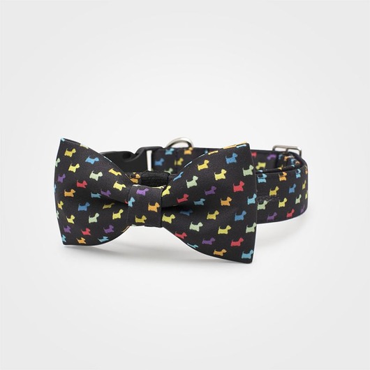 smycze i obroże dla psów i kotów Obroża z muszką dla psa WEST HIGHLAND TERRIER