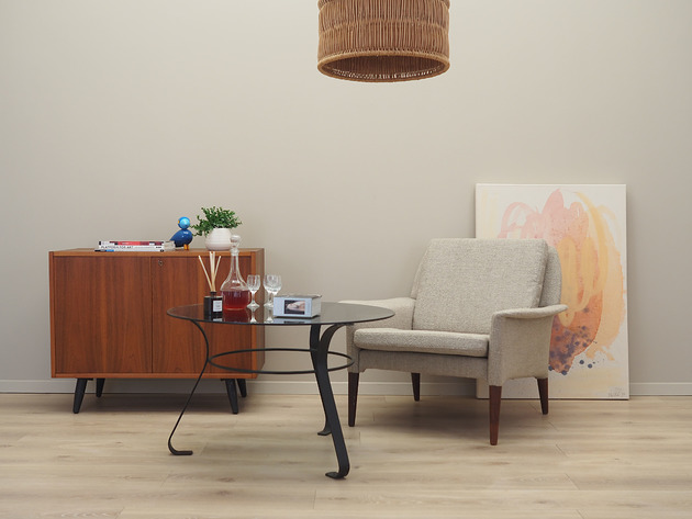 stoliki kawowe Stolik szklany, duński design, lata 70, produkcja: Dania
