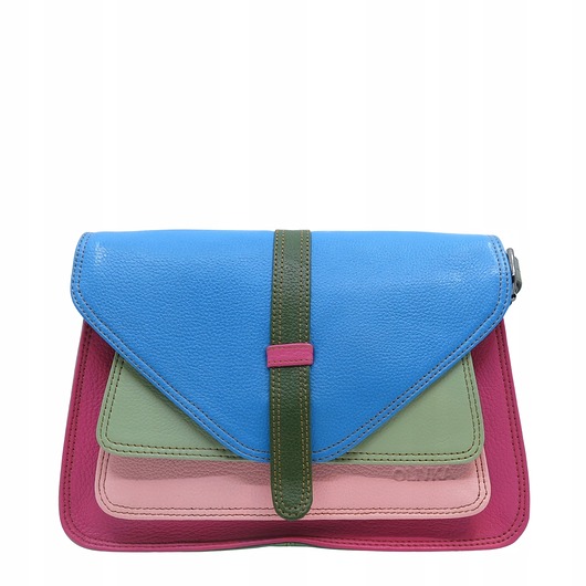 torby na ramię Torebka damska klasyczna elegancka skórzana na ramię pasek OLIVKA