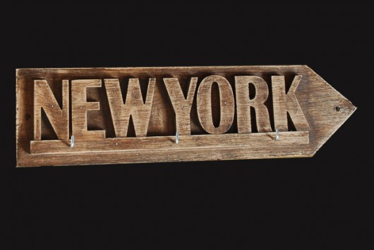 New York - wieszak, tabliczka 3D Silva Drewniane Dekoracje