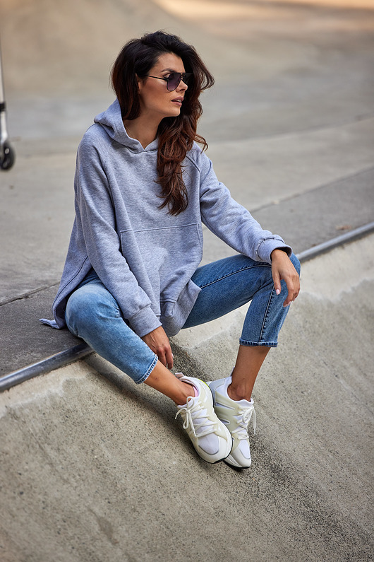 bluza z kapturem damska Bluza C280