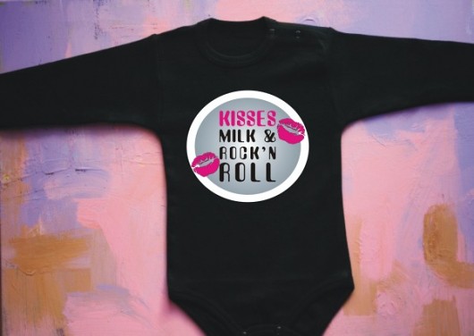 Body niemowlęce: Kisses Milk and Rock&#039;n Roll BabyGiftShop