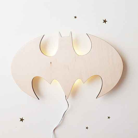 Drewniana lampka nocna Batman Dream Woods